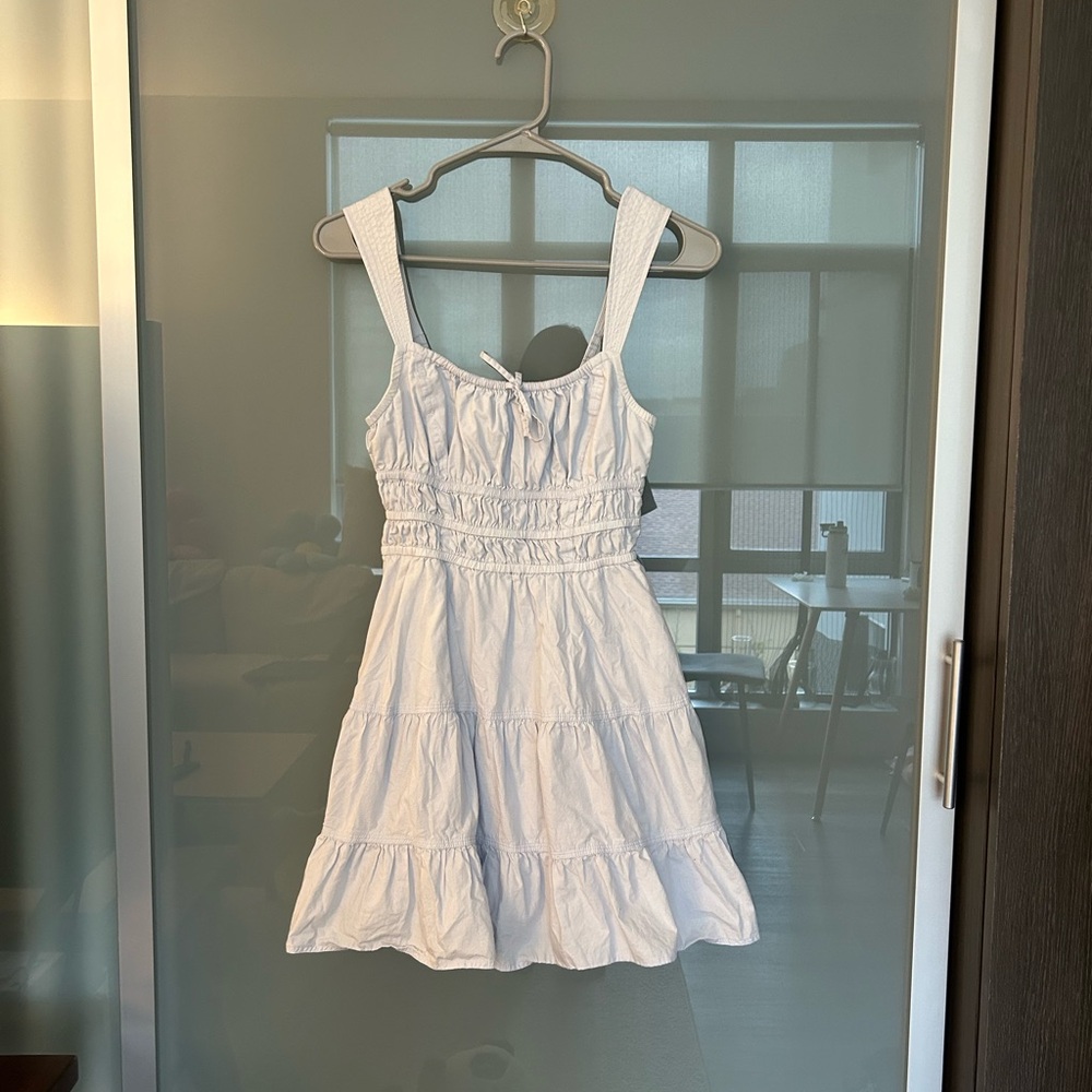 Aritzia Sunday Best light blue Martine dress